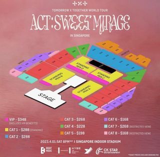 WTS txt concert in singapore CAT1 PEN C
