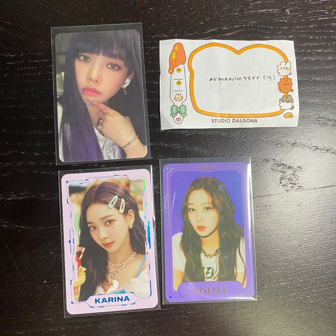 wtt/wts] aespa girls / life's too short v2 trading cards, Hobbies