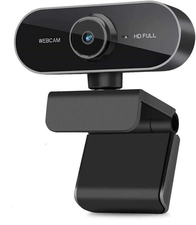 Webcam 1080P HD 60Fps con software de micrófono Laptop Desktop Mac Usb Pro  Streaming Web Black