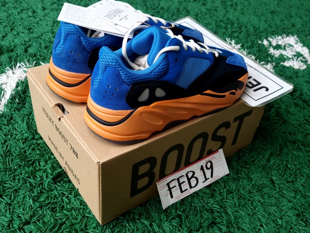Yeezy 700 Bright Blue BELOW RETAIL Men s Fashion Footwear Sneakers on Carousell