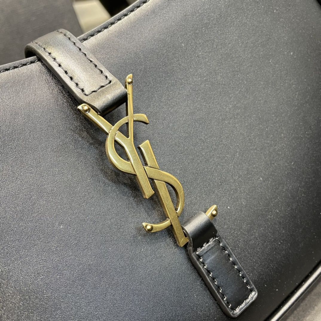 Saint laurent buckle leather tote bag Clearance
