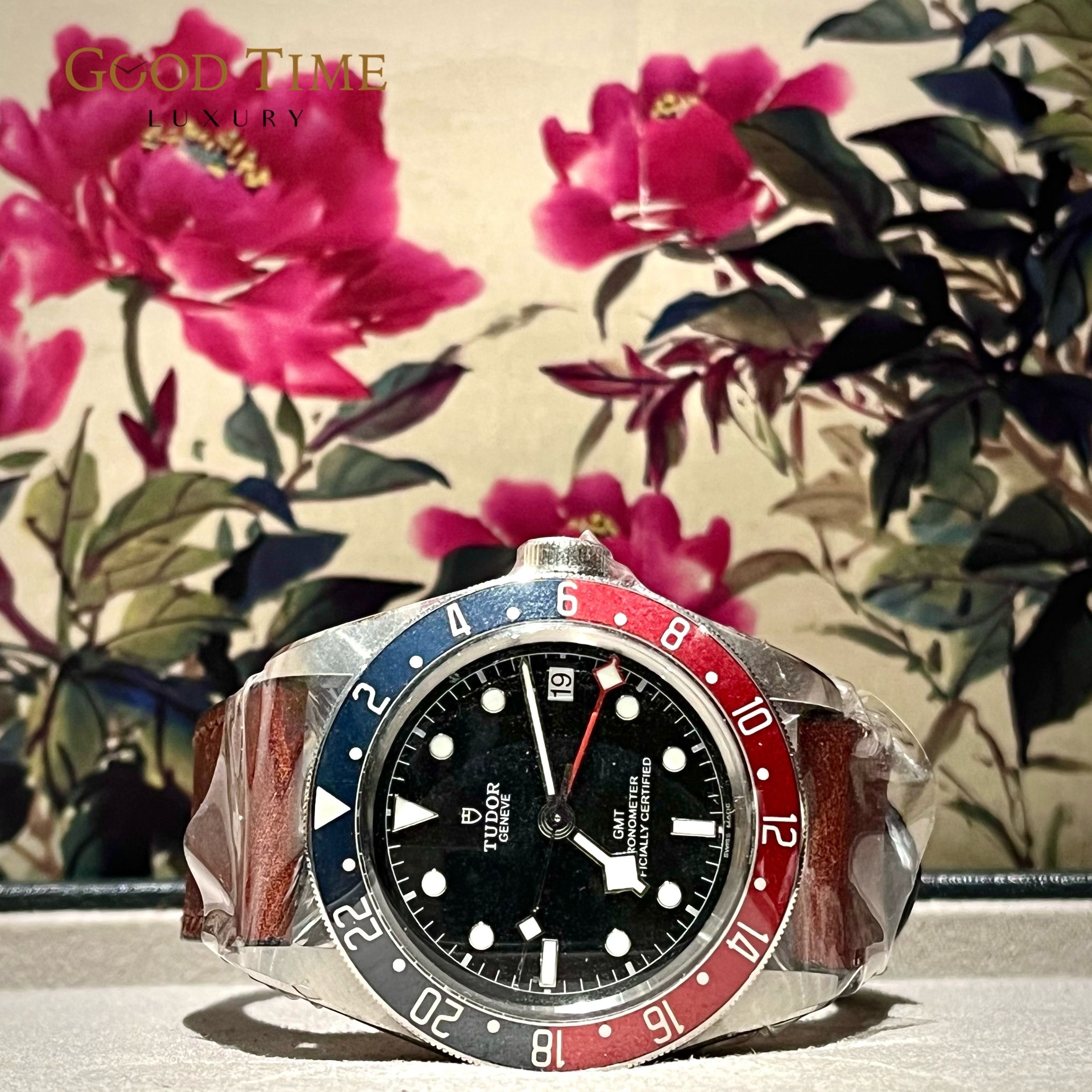 Gmt pepsi clearance leather strap