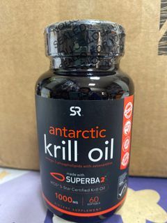 現貨*6  Sports Research Krill Oil 南極磷蝦油1000MG,60軟膠囊 生酮 09/25