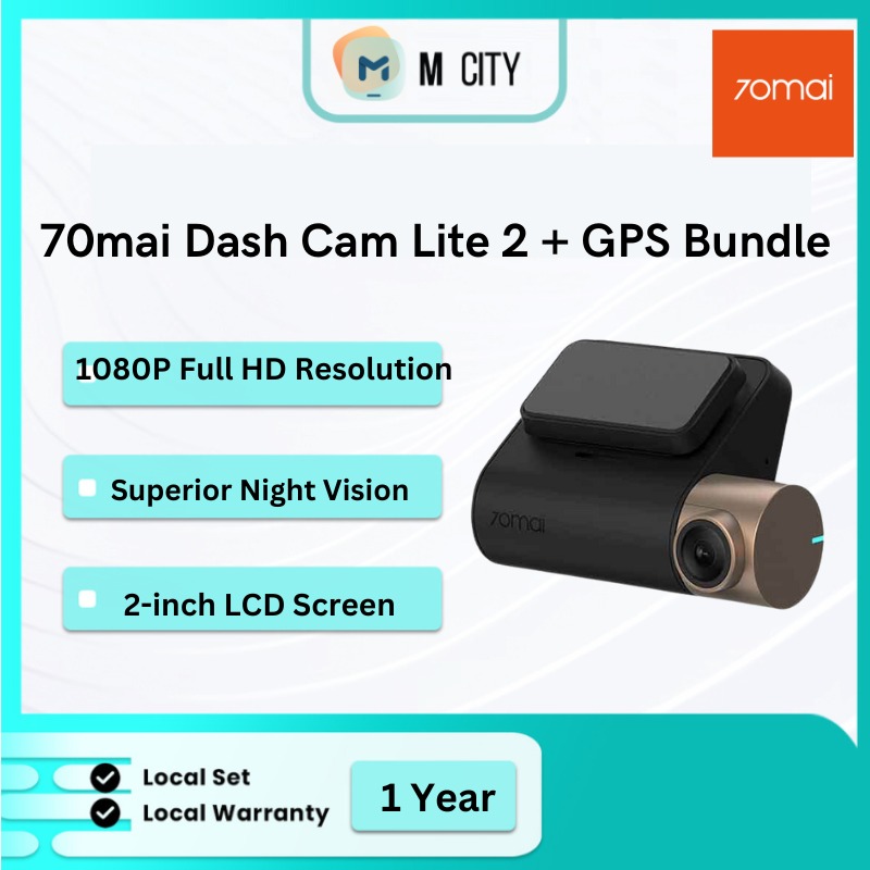 70mai Dash Cam Lite 2 + GPS Bundle, Photography, Video Cameras on Carousell