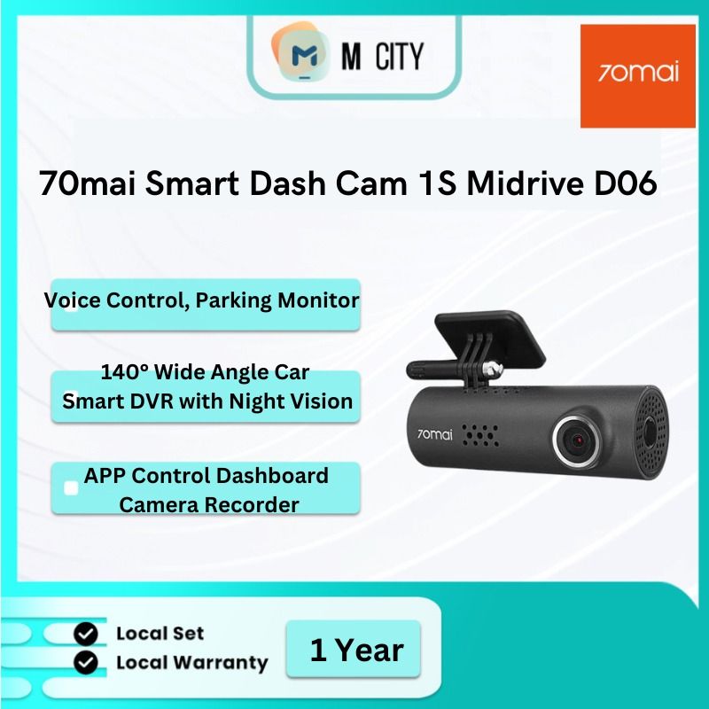 70mai Smart Dash Cam 1S Midrive D06, Photography, Video Cameras on ...