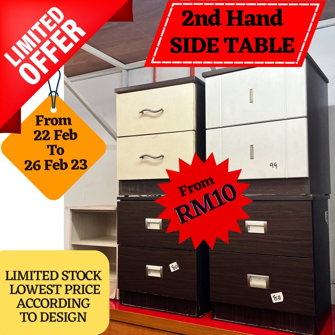 2nd hand on sale side tables
