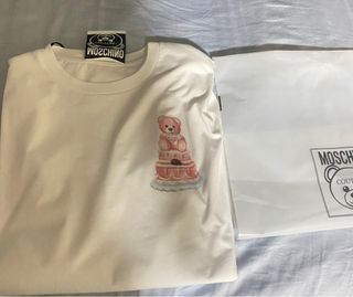全新正品 moschino 粉色蛋糕小熊