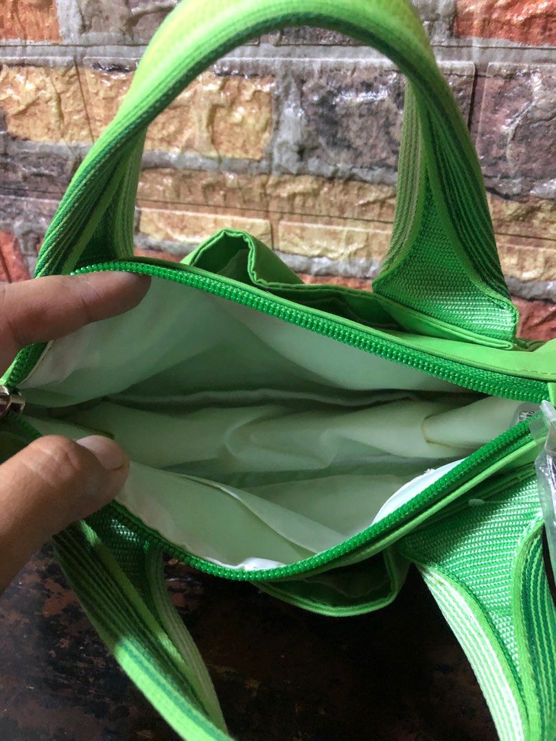 Adidas Neon Bag on Carousell