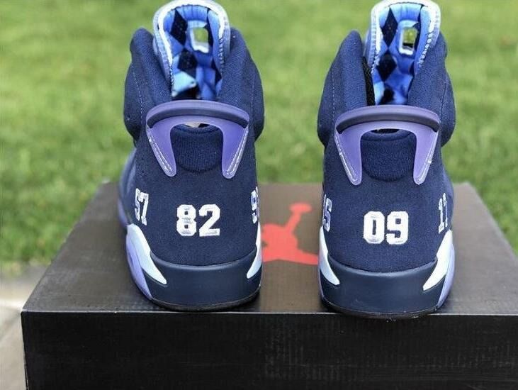 Air Jordan Unc University Blue Suede, 男裝, 鞋, 波鞋- Carousell