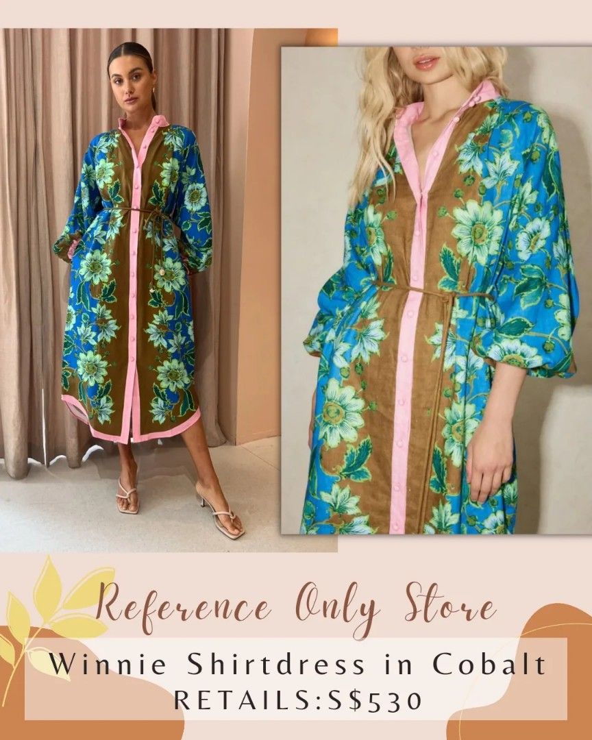Alemais Winnie Shirtdress in Cobalt, Women's Fashion, Dresses u0026 Sets,  Dresses on Carousell