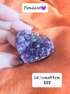 Amethyst crystal Heart💜