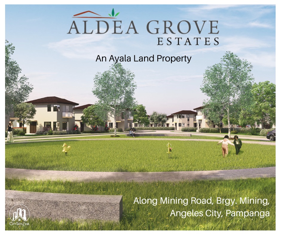 Angeles City, Pampanga. Preselling Lot for Sale Aldea Grove Estates, an Ayala Land Property
