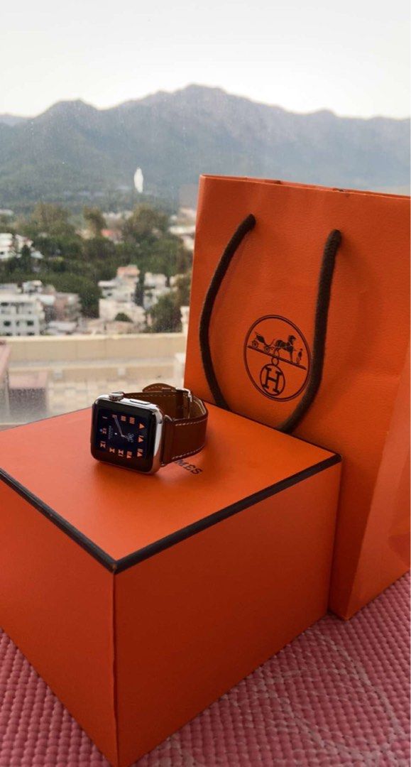 Apple Hermes Apple Watch Series 3 (38mm), 名牌, 手錶- Carousell