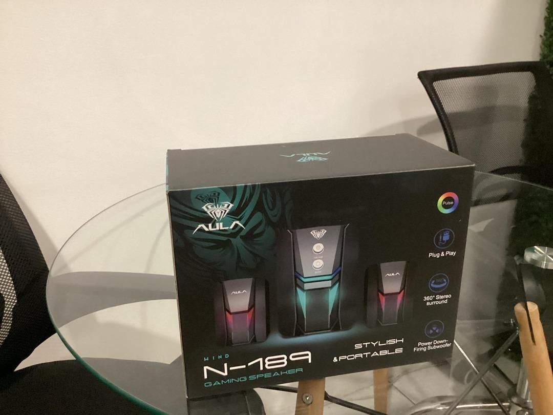Aula N189 RGB Desktop Gaming Speaker 2.1, Audio, Soundbars, Speakers