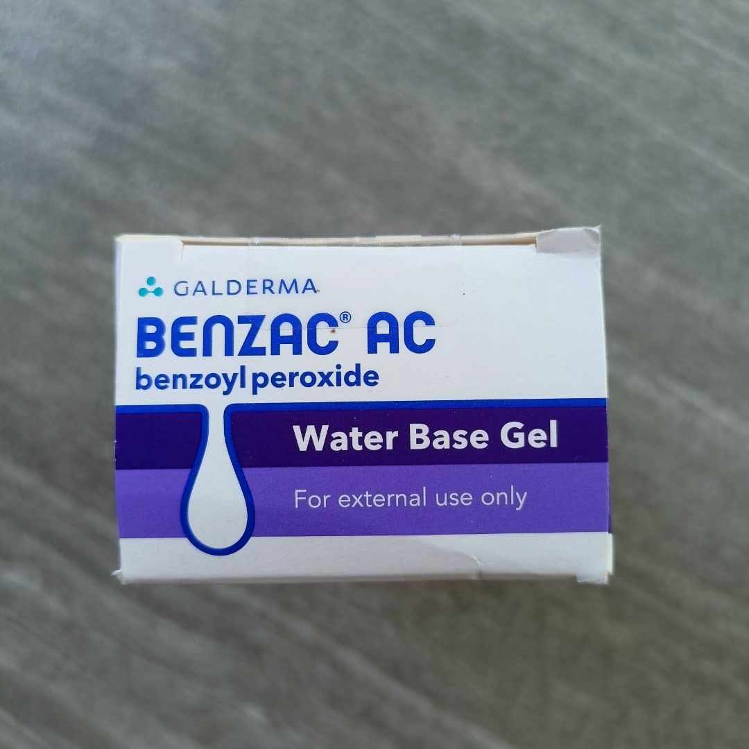 Authentic BENZAC AC Benzoyl Peroxide Water Based Gel 5 60g, Beauty