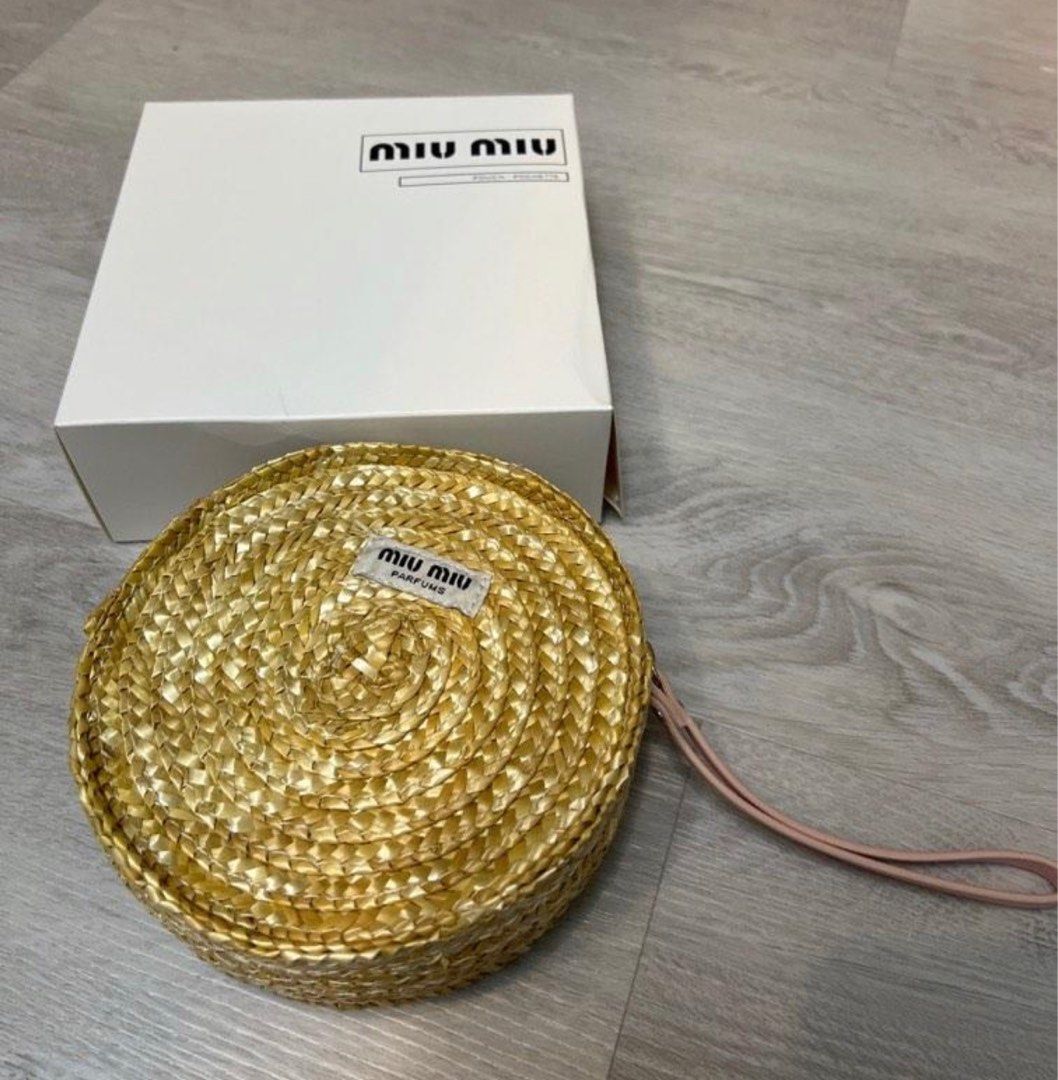Miu miu sales rattan bag
