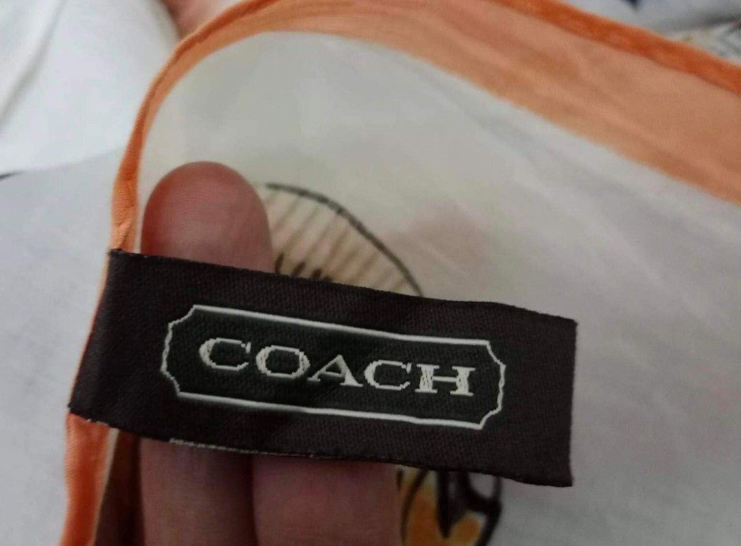 Authentic Coach Scarf (Category: Luxury Accessories) located in Caloocan City. Submitted by sassypurchased (Listing ID 1216509937, Image 3). Description: Authentic Coach Scarf 1499 Good condition From Japan Preloved Shop NOT UKAY SOURCE Measurements: H-68 L-26 inches approx We accept credit/ debit card payment online or in-store Installment available via Atome and Home Credit DETAILS ARE POSTED IN THE PIC ♥️Sold as is. What you see is what you ge