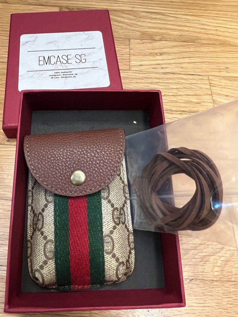 EmCase Authentic Gucci Neck Pouch Crossbody Luxury Bags