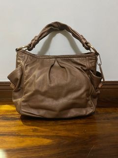 Authentic Preloved Coach Parker Cinnamon Leather Rose Gold Shoulder/Tote bag