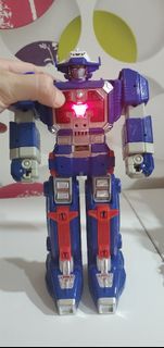 Bandai Power Rangers In Space Deluxe Astro Megazord Loose. Working Electronic. missing Sword and shield.