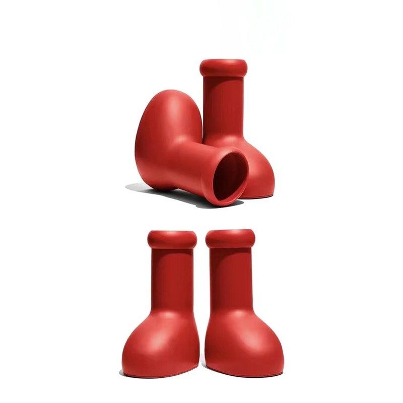 Red discount plastic boots