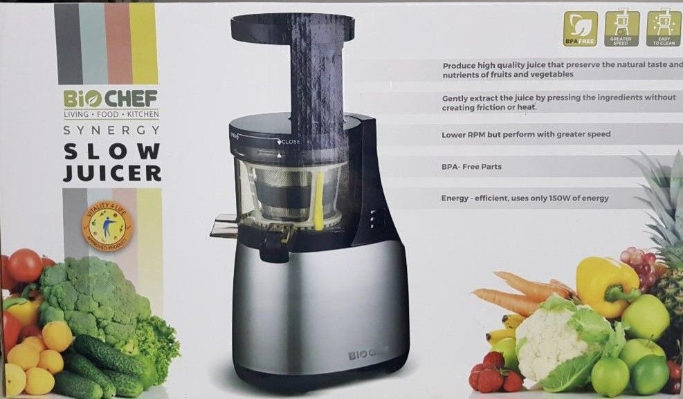 Biochef Synergy Slow Juicer, TV & Home Appliances, Kitchen Appliances