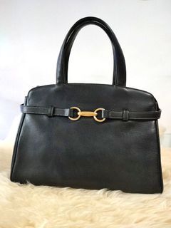 Black Junko Koshino Leather Hangbag