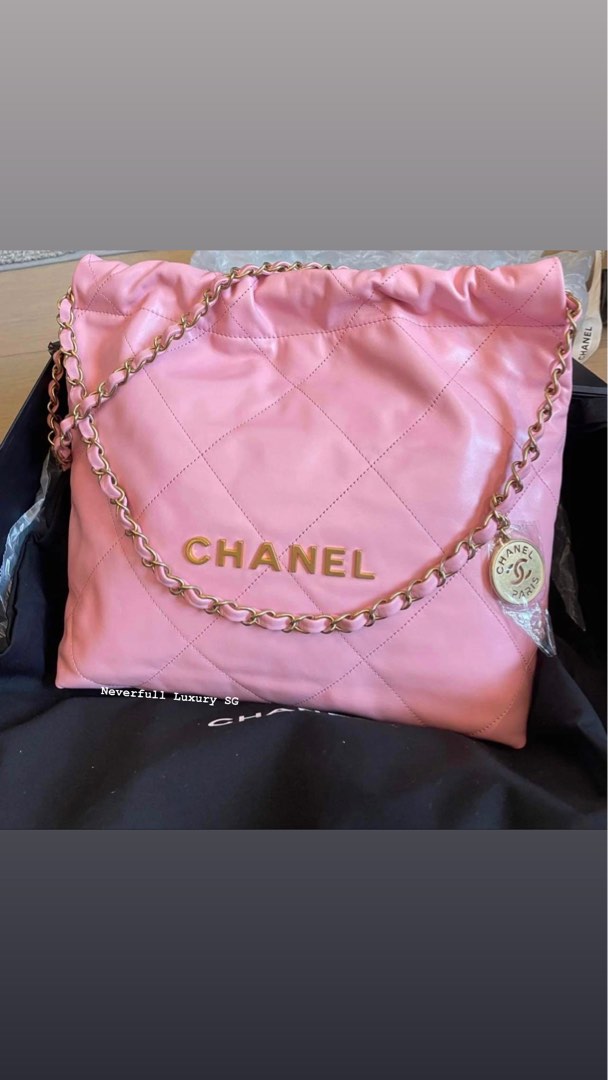 Chanel 22K Pink Hobo, 預購- Carousell