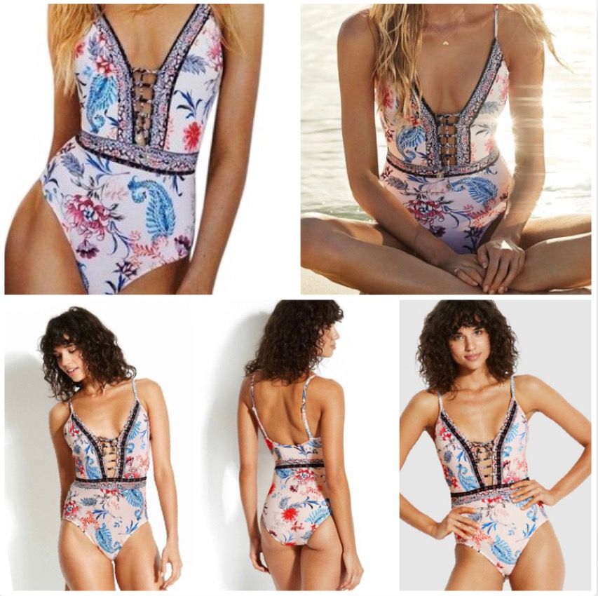 Seafolly water top garden one piece