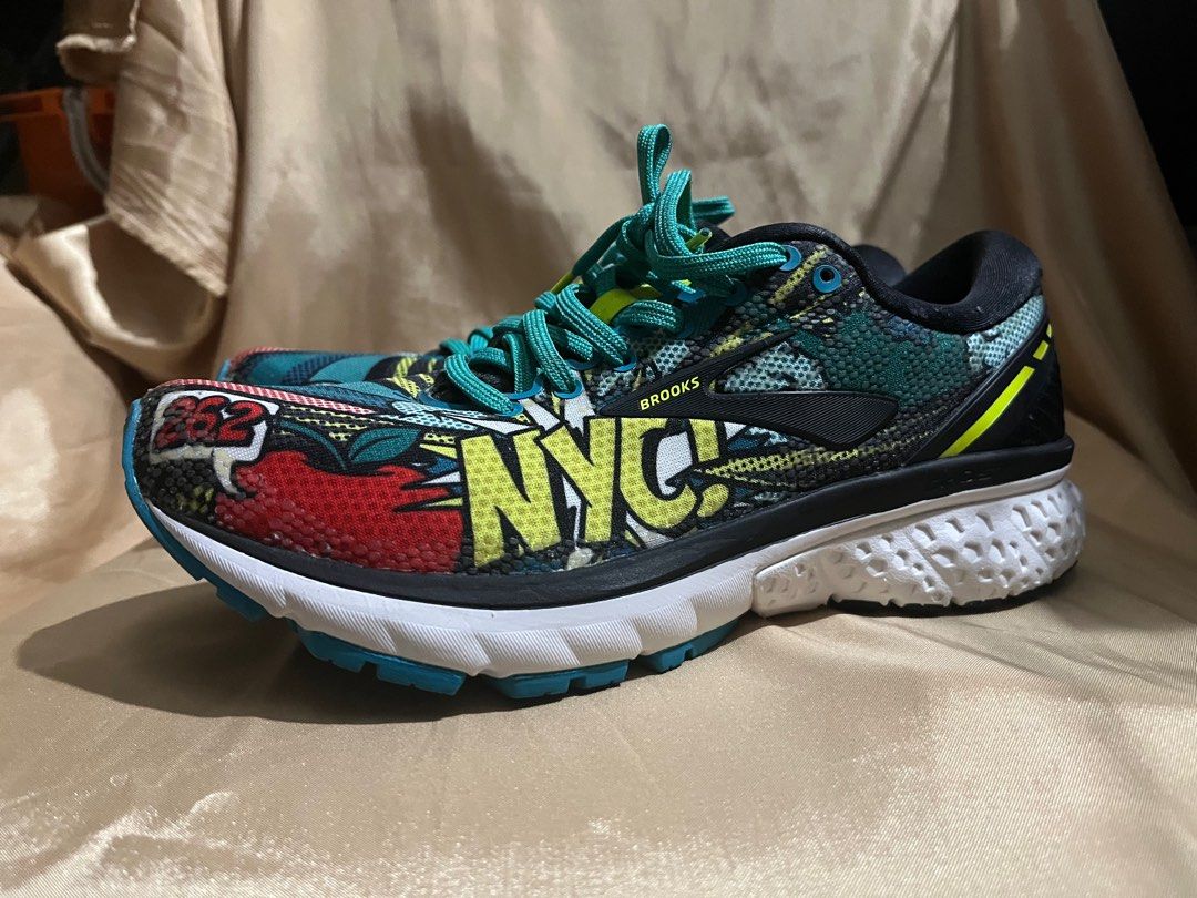 Brooks Ghost 11 Shoes Green Unisex Men Women Sneakers Sale size 38.5 EU Hijau NYC Rare Japan Jepang Beli Import