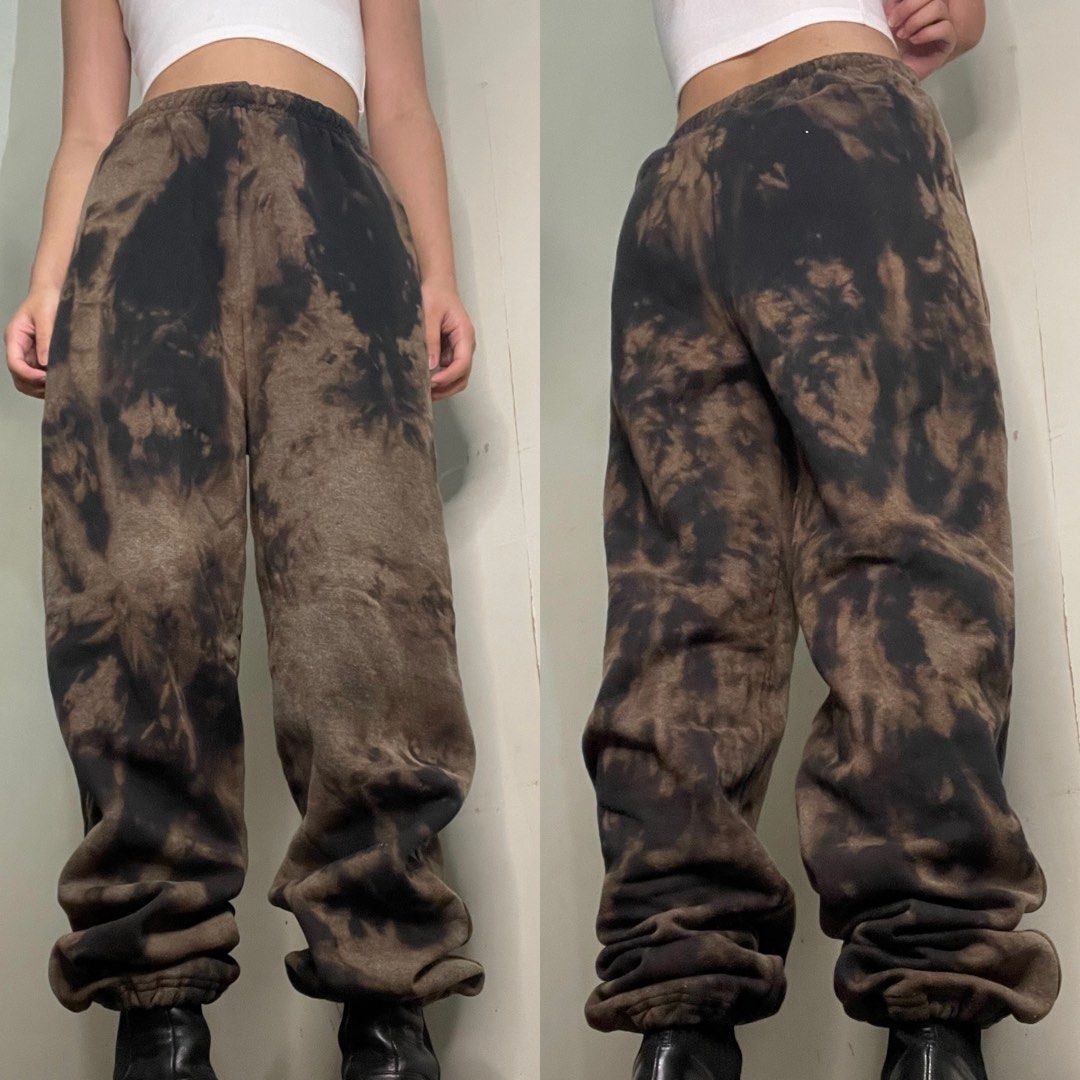 Sweatpants bleach top tie dye
