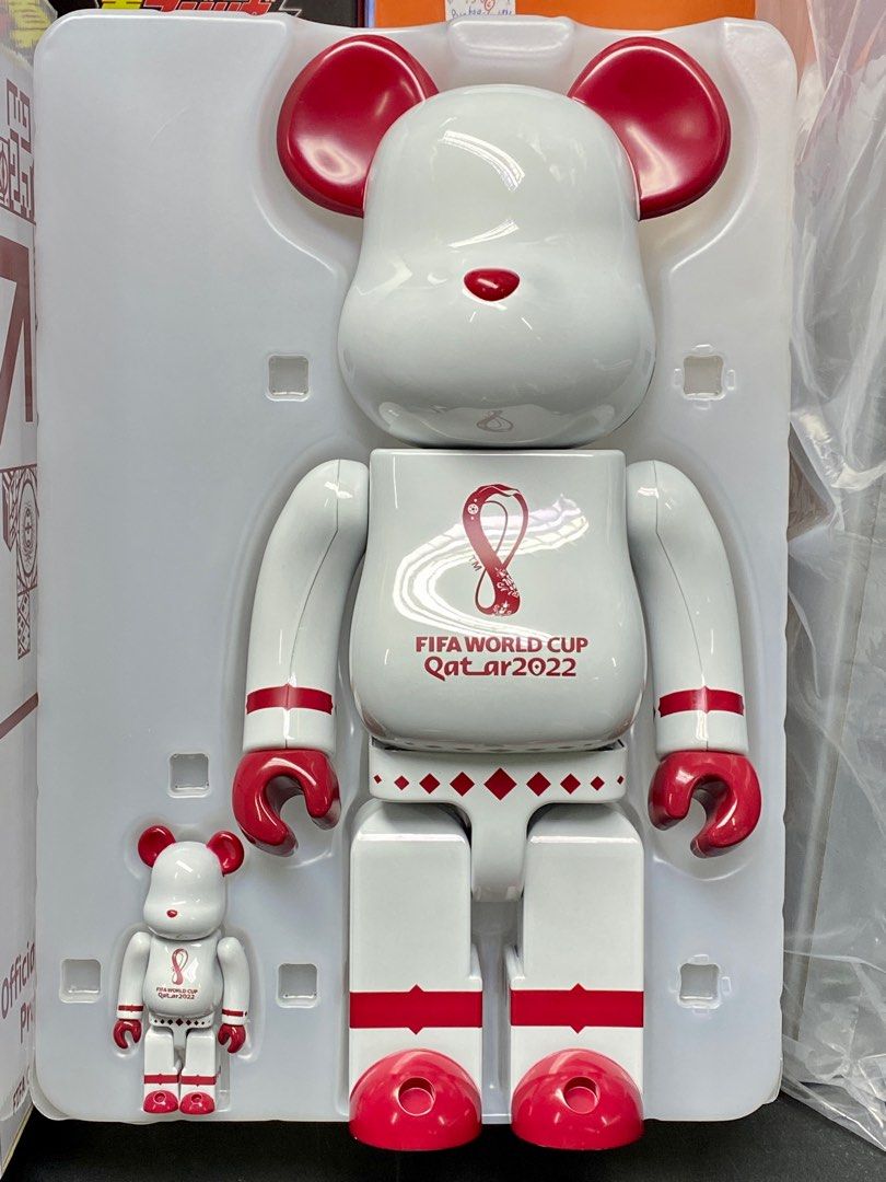 C600A-417F MEDICOM BEARBRICK BE@RBRICK 400% 100% FIFA WORLD CUP