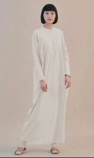 CALAQISYA BREATHE DRESS IN STARWHITE L