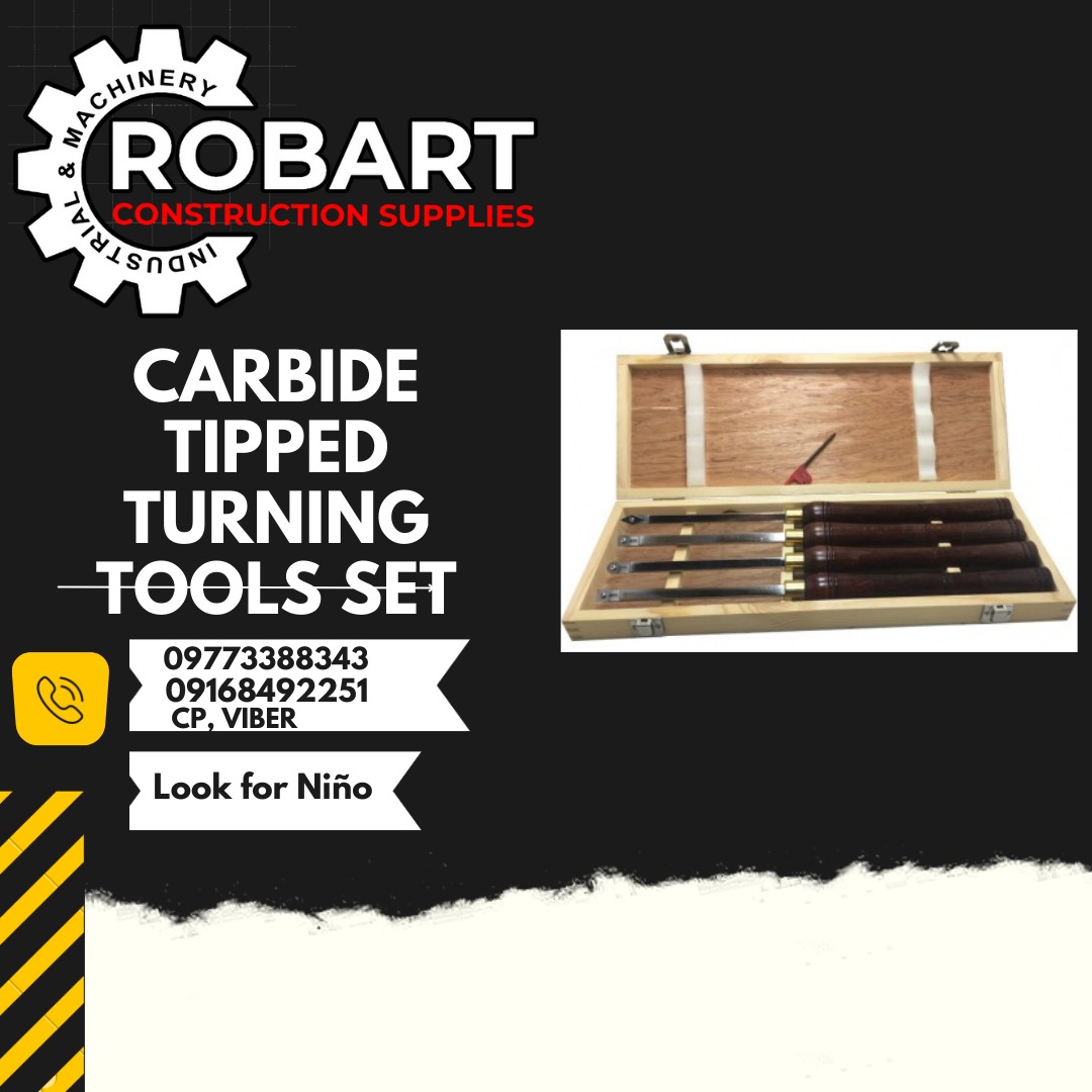 CARBIDE TIPPED TURNING TOOLS SET, Commercial & Industrial, Construction