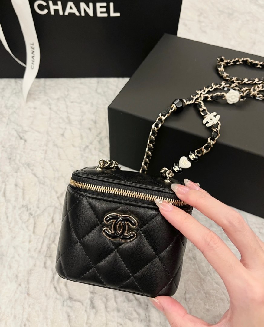 CHANEL  Bags  Nwtchanelcc Mini Vanity Case With Chain Pink  Poshmark