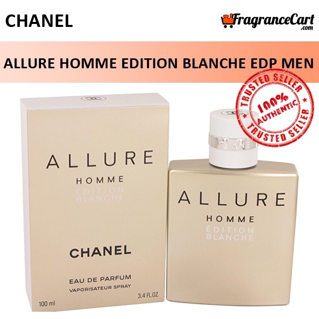 Chanel Allure Homme Edition Blanche EDP for Men (100ml) [Brand New 100%  Authentic Perfume FragranceCart] Eau de Parfum Blanc White, Beauty &  Personal Care, Fragrance & Deodorants on Carousell