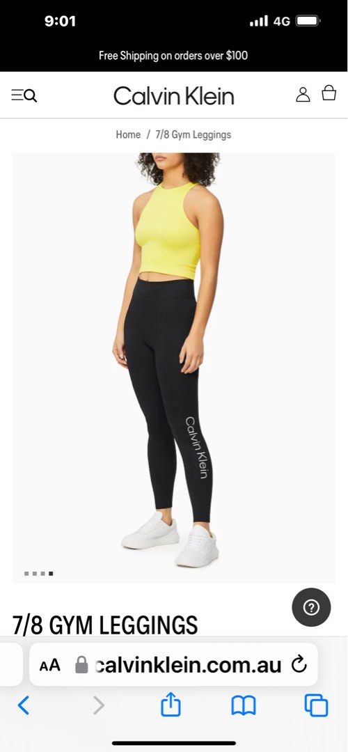 Calvin Klein Womens Ribbed High Rise 7/8 Leggings - Macy's