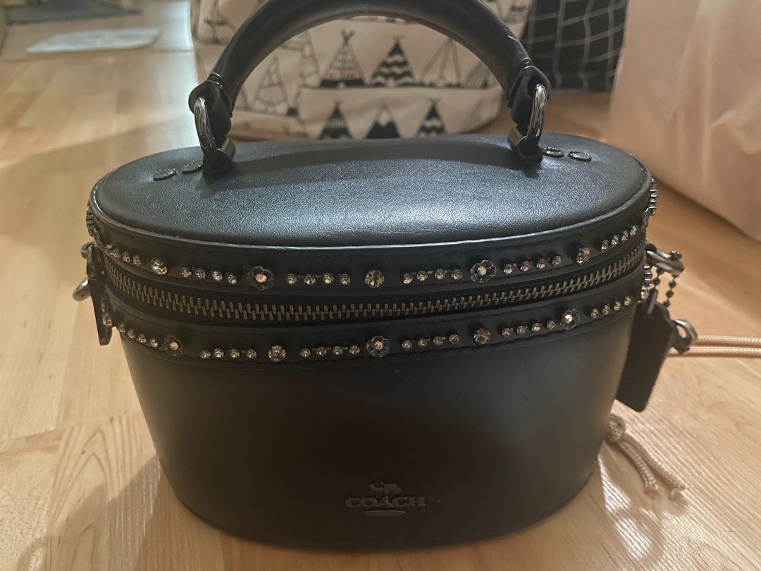 COACH SELENA TRAIL BAG CRYSTAL EMBELLISHMENT BLACK