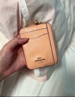 Carrot Zip Zipper Pouch lv orange coin purse card holder case Louis logo  monogram BTS keychain clutch vuitton