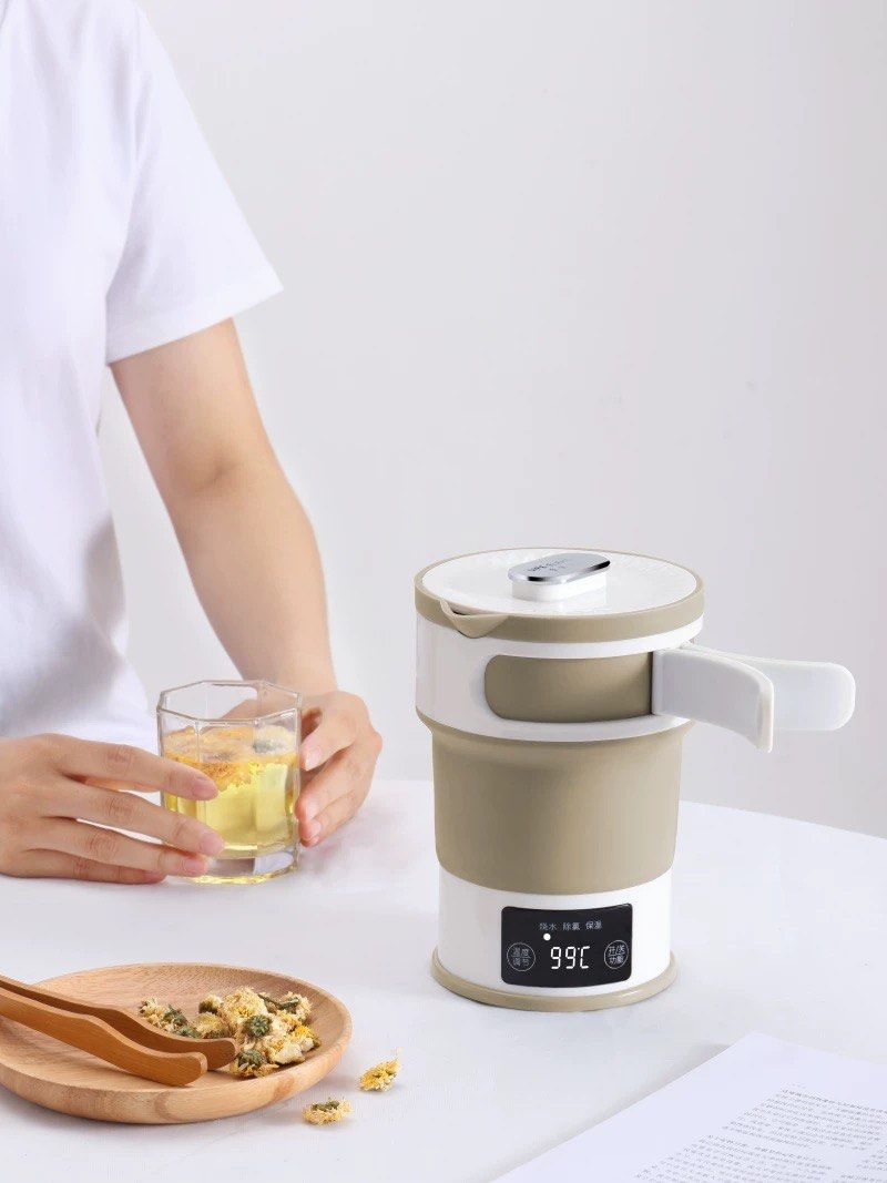 Collapsible Travel Kettle with Cup, TV & Home Appliances, Kitchen