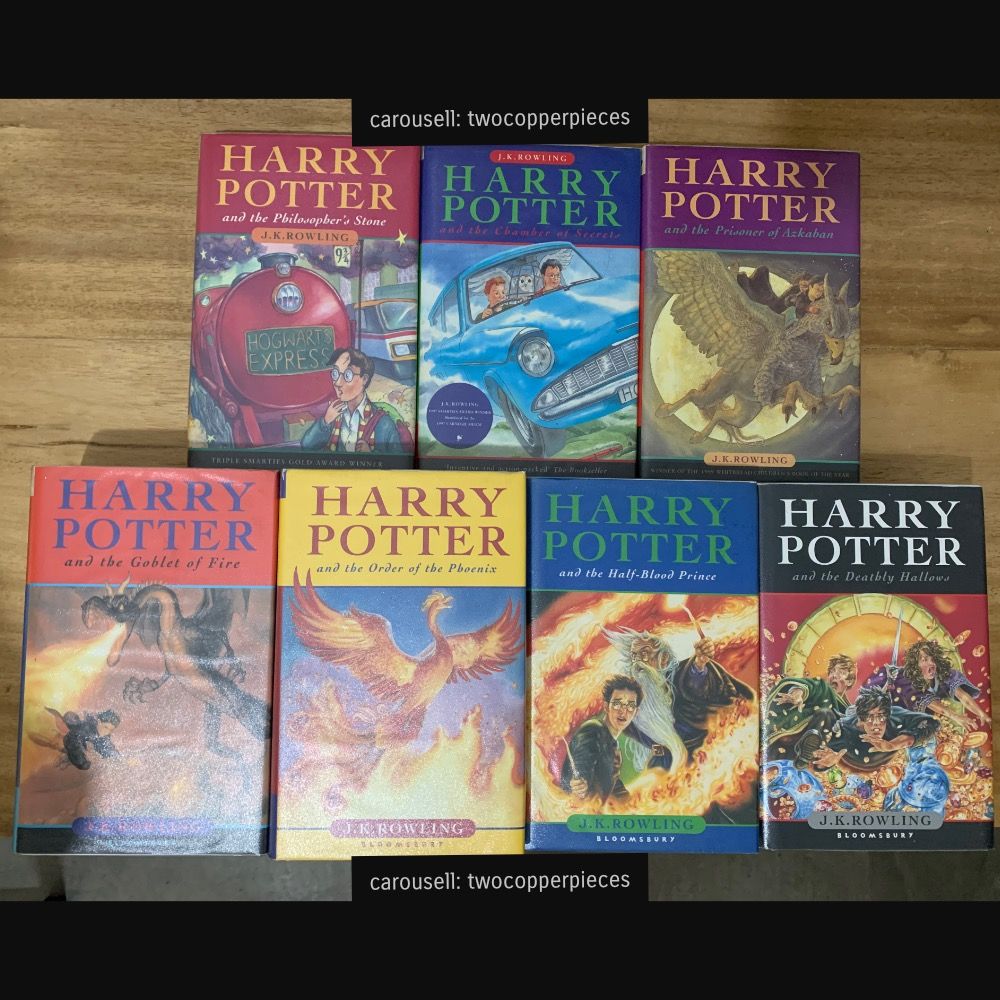 Complete Harry Potter book set Bloomsbury UK Edition HB Collectible, Hobbies & Toys, Books