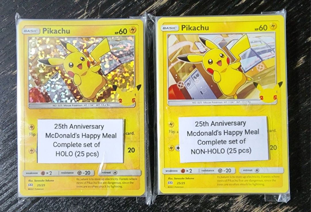 pokemon mcdonalds cards 25th anniversary Fennekin - 14/25 Holo Rare