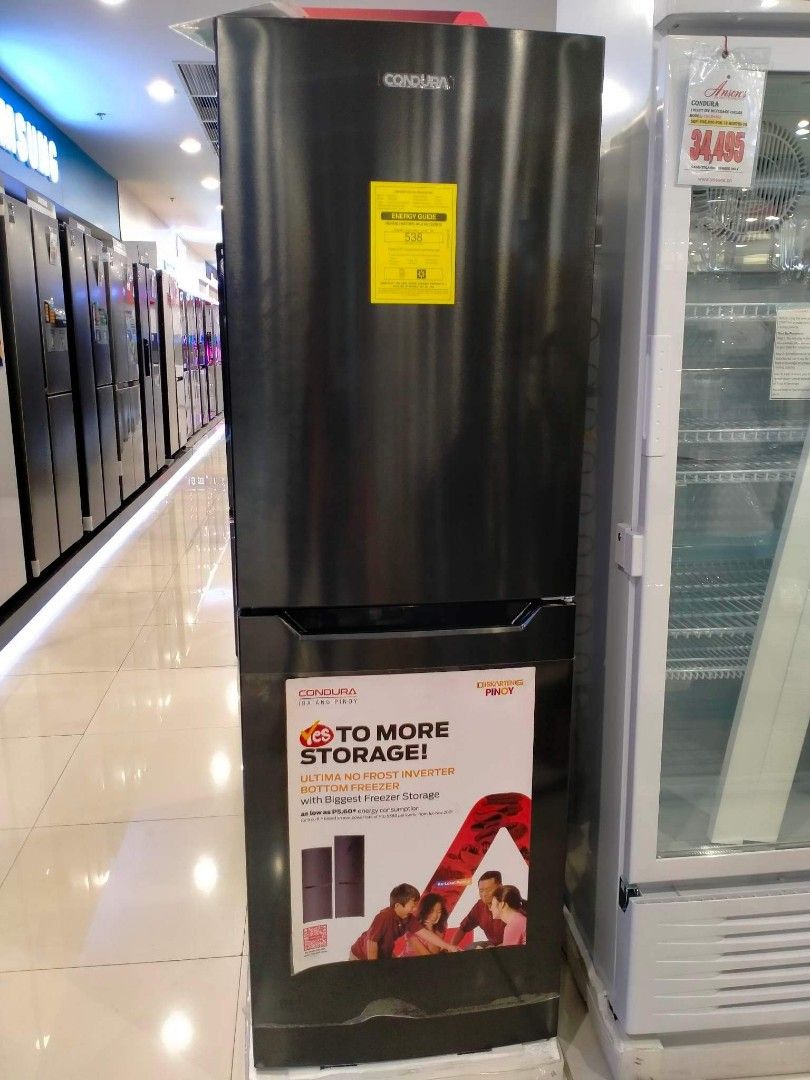 CONDURA BOTTOM FREEZER INVERTER REFRIGERATOR, TV & Home Appliances