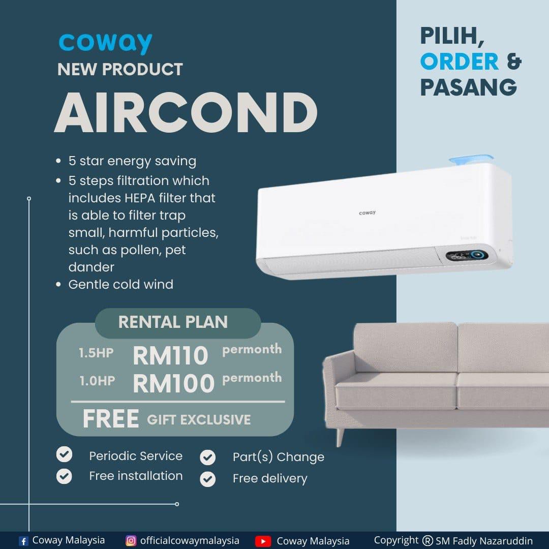 Coway Aircond Ansuran Murah, TV & Home Appliances, Air Conditioners