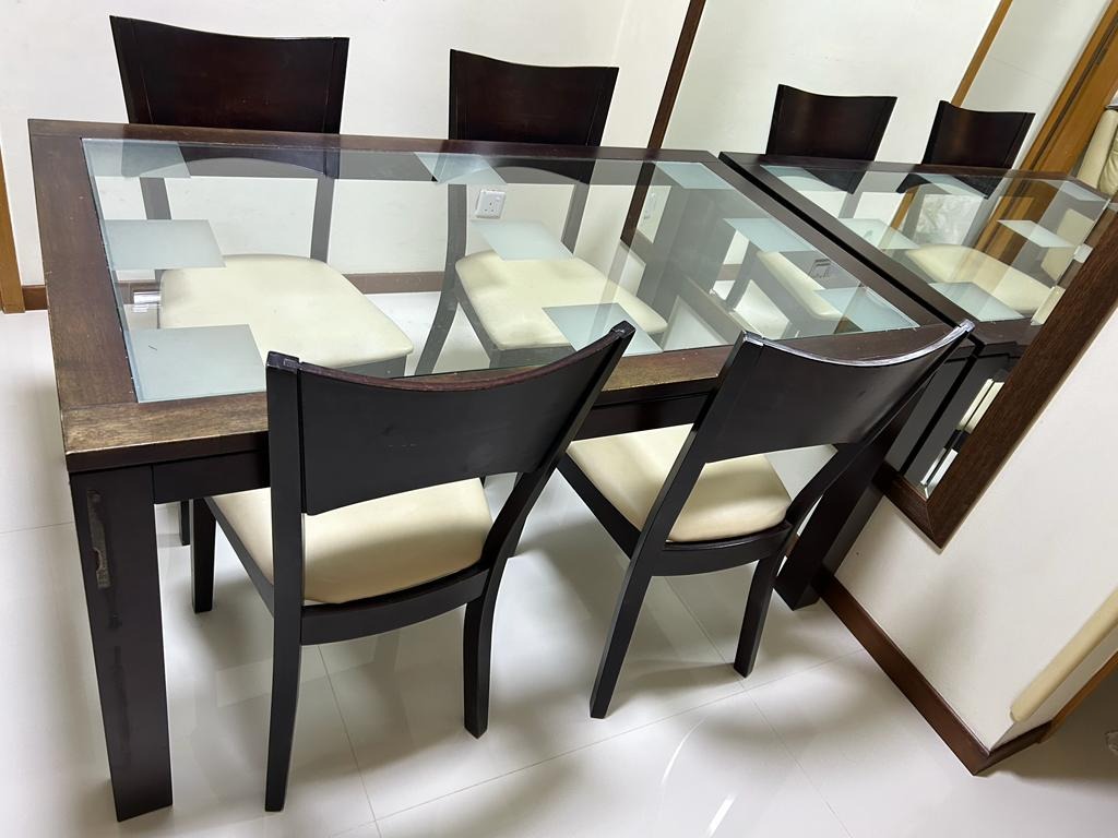 Picket and Rail Dining Table and Chairs, Furniture & Home Living