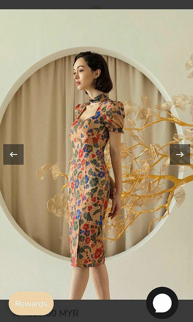 Batik qipao best sale