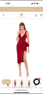 Doublewoot Duterxah Dress in Maroon