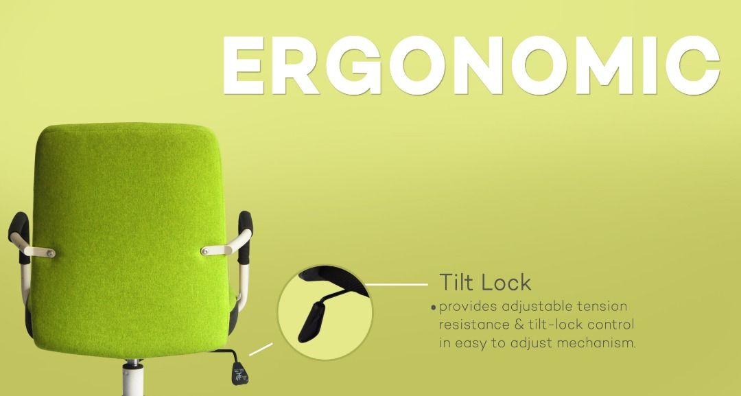 Ergodynamic EMC167_BLU Midback Chair, Office Furniture, Computer Chair, Staff Chair, Guest