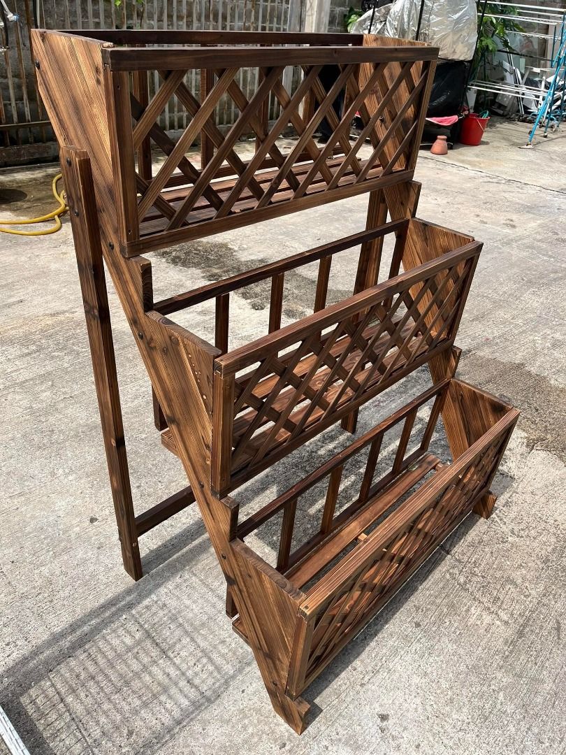 Flower Bouquet Display Stand Rack Bunga Pot Holder, Furniture & Home