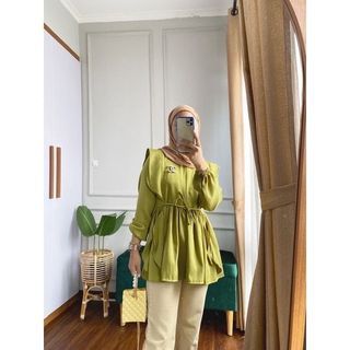 GF MYSHA SHAKILA RUFFLE TOP / ATASA WANITA TERBARU / BLOUSE KOREA HITS